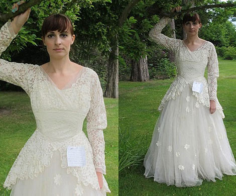 Британец пожертвовал счастливое свадебное платье