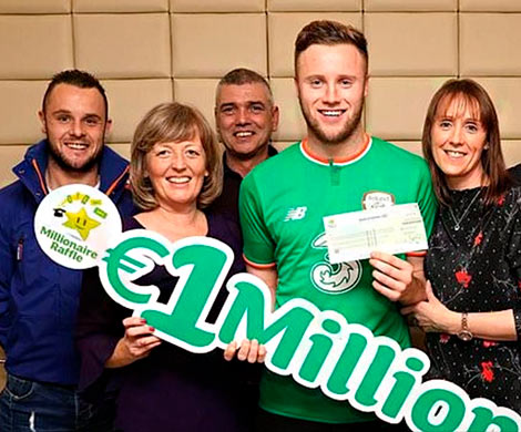 Футболист из Ирландии выиграл 1 млн евро в рождественскую лотерею