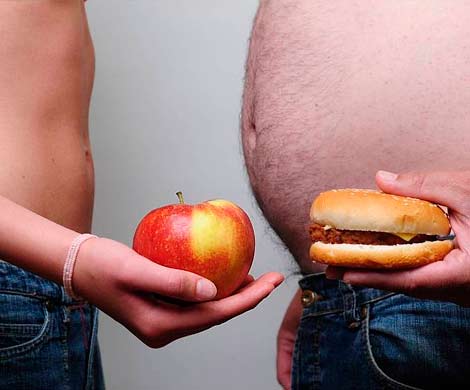 Люди с лишним весом часто страдают от недоедания