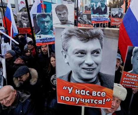 Митинг памяти Бориса Немцова прошел в Санкт-Петербурге