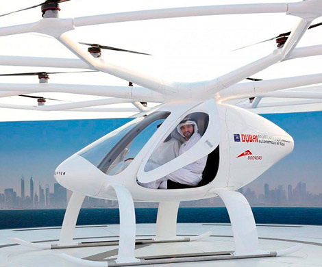 На выставке в Дубае покажут первое в мире летающее такси‍