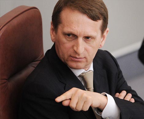 Нарышкин призвал депутатов не переносить в Госдуму предвыборные интересы Нарышкин призвал депутатов не переносить в Госдуму предвыборные интересы
