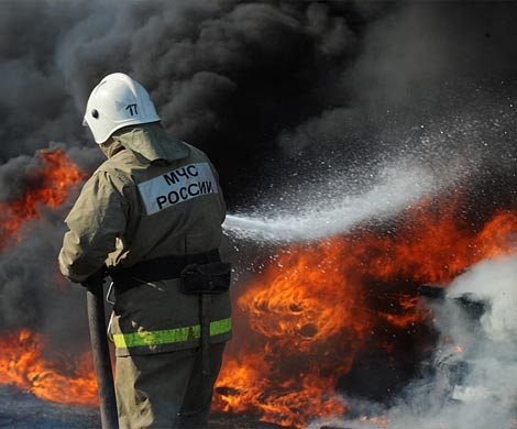 При тушении пожара в Москве погибли 8 огнеборцев