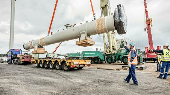 Проект строительства российского газопровода в Европу приостановлен из-за санкций США Проект строительства российского газопровода в Европу приостановлен из-за санкций США