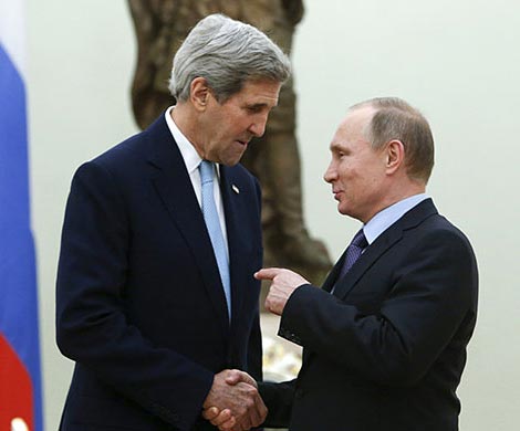 О чем говорили Путин и Керри в Москве?