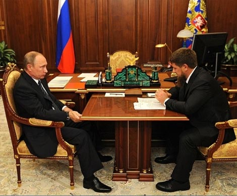 Путин в ночь на пятницу принял Кадырова