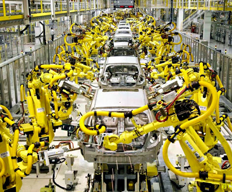 Роботизация и автоматизация производства сильнее всего заметна в США и Китае