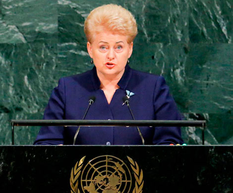 Российская делегация в ООН отказалась заслушивать президента Литвы