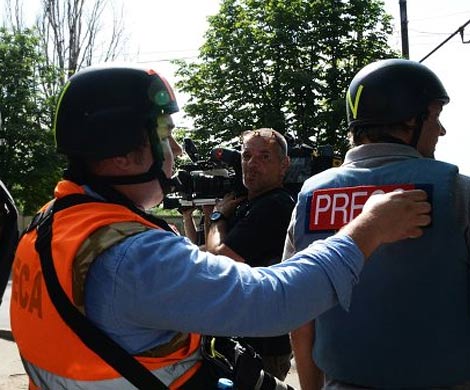 Россия просит Европу отреагировать на притеснения журналистов на Украине