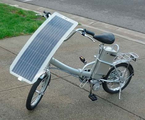 "Солнечный" велосипед едет со скоростью 7 км в час