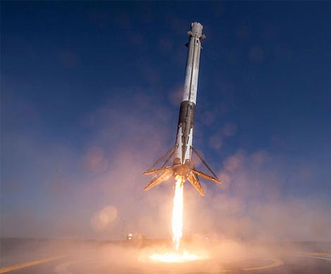 SpaceX во второй раз посадила первую ступень Falcon 9