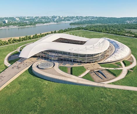 Стадион в Ростове-на-Дону строят с опережением графика