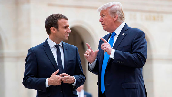 Трамп и Макрон обсудили условия нового цифрового налога Трамп и Макрон обсудили условия нового цифрового налога