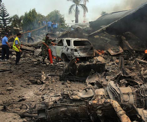 У разбившегося самолета ВВС Индонезии мог отказать двигатель