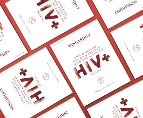В Австрии журнал Vangardist отпечатали кровью ВИЧ-инфицированных людей