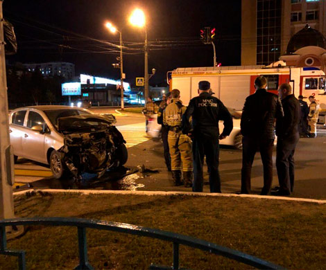 В центре Саранска в ДТП попал спешивший на вызов пожарный автомобиль