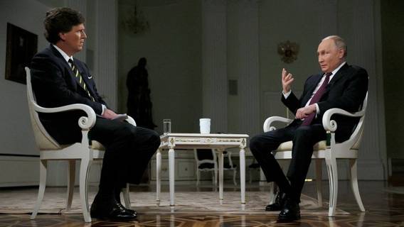 В интервью Такеру Карлсону президент РФ Владимир Путин поведал миру о внешней политике России 