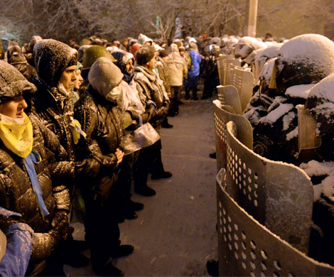 В Киеве продолжается противостояние Евромайдана и силовиков