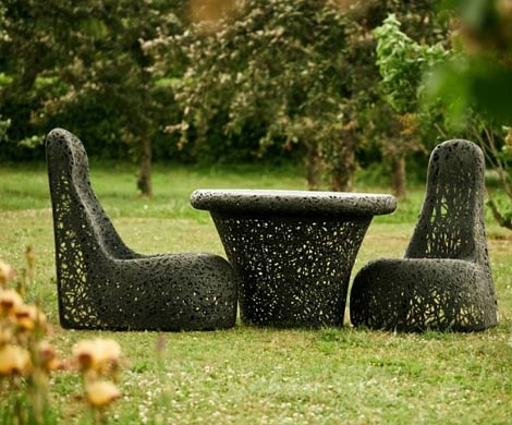 В Латвии дизайнер впервые создал мебель из базальтового волокна