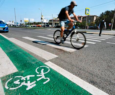 В России на дорогах могут появиться "велосипедные зоны"
