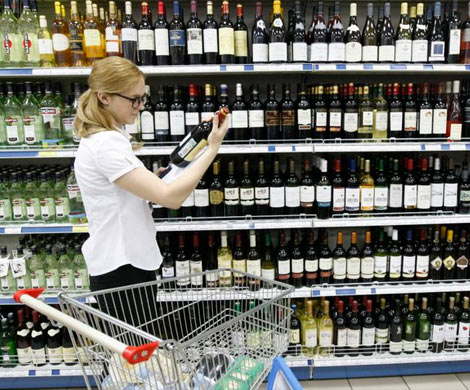 В России отмечается снижение уровня продаж алкоголя