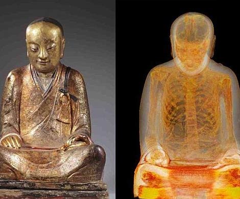 В статуе Будды была обнаружена тысячелетняя мумия монаха 
