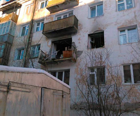 В Якутии жилой дом вздулся при взрыве бытового газа