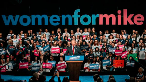 «Women for Mike»: предвыборный штаб Блумберга переманивает женщин-избирателей на сторону Демократической партии